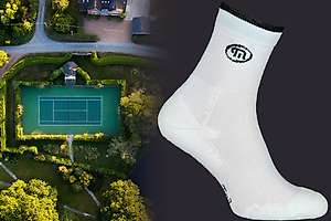 Koslan tennis socks Crew cushioned sole - 75% organic cotton