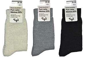 Visoky thermal medium weight socks - 55% fine merino