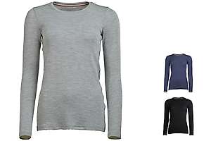 Women's long sleeve slim fit top Altai - 100% extra fine merino