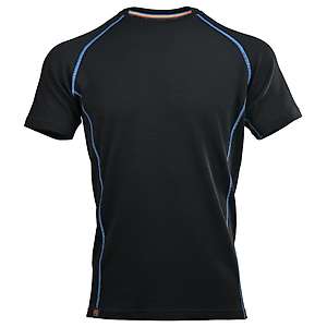 Men's athletic short sleeve slim fit top Altai - 87% extra fine merino core spun